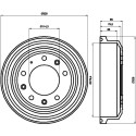ensemble de tambour de frein