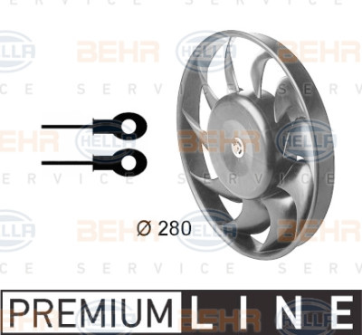 Ventilateur, refroidissement du moteur