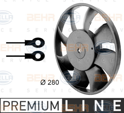 Ventilateur, refroidissement du moteur