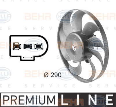 Ventilateur, condenseur de climatisation