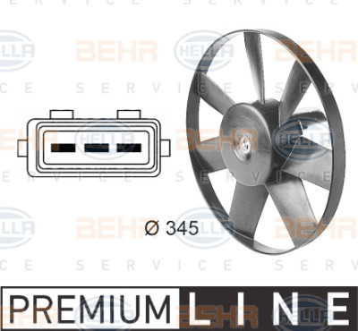 Ventilateur, refroidissement du moteur
