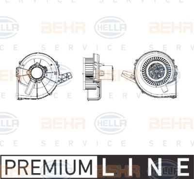 BEHR HELLA SERVICE 8EW 009 157-111 Ventilateur d'habitacle