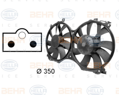 Ventilateur, refroidissement du moteur
