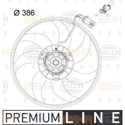 Ventilateur, refroidissement du moteur