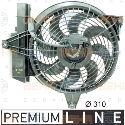 Ventilateur, condenseur de climatisation