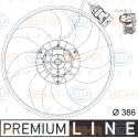 Ventilateur, refroidissement du moteur