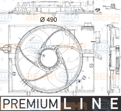 Ventilateur, refroidissement du moteur