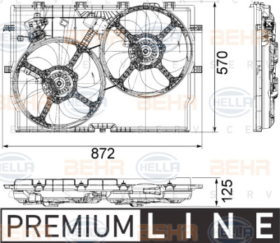Ventilateur, refroidissement du moteur