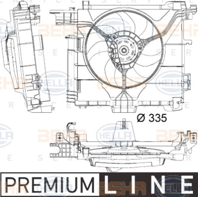 Ventilateur, refroidissement du moteur