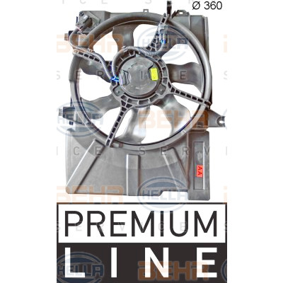 Ventilateur, refroidissement du moteur