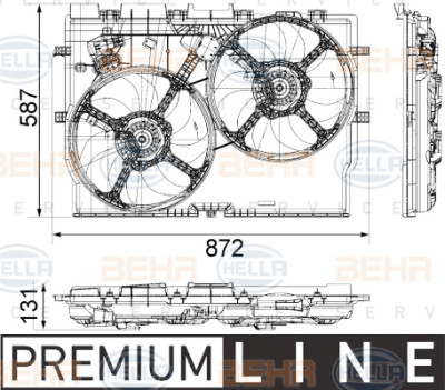 Ventilateur, refroidissement du moteur