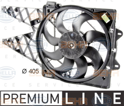 Ventilateur, refroidissement du moteur