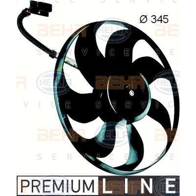 Ventilateur, refroidissement du moteur