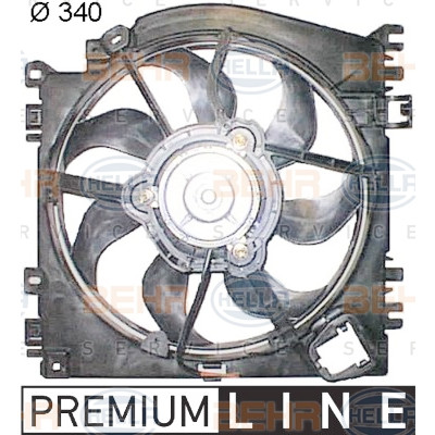 Ventilateur, refroidissement du moteur