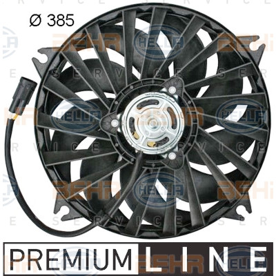 Ventilateur, refroidissement du moteur