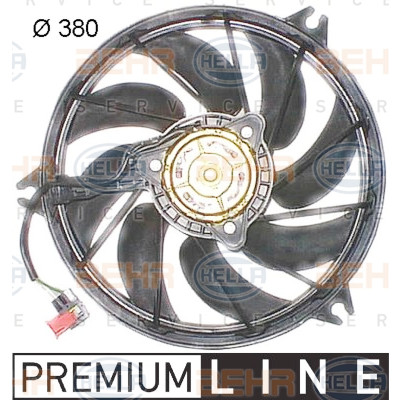 Ventilateur, refroidissement du moteur