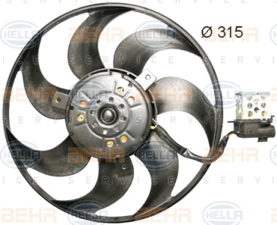 Ventilateur, refroidissement du moteur
