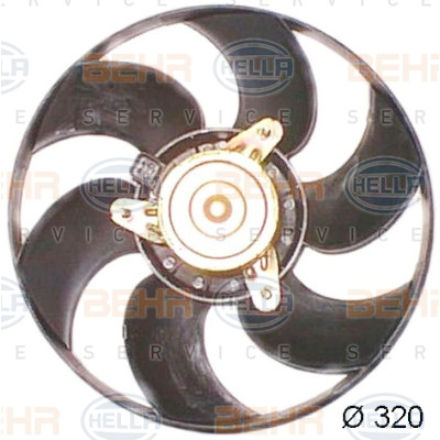 Ventilateur, refroidissement du moteur