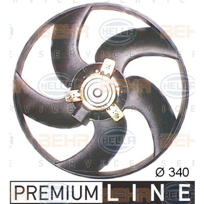 Ventilateur, refroidissement du moteur