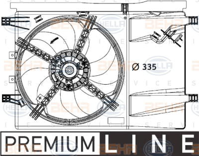 Ventilateur, refroidissement du moteur