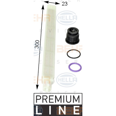 Filtre déshydrateur, climatisation BEHR HELLA SERVICE 8FT 351 193-211