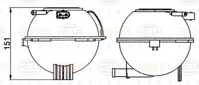 Vase d'expansion, liquide de refroidissement