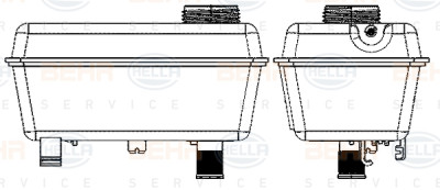 Vase d'expansion, liquide de refroidissement