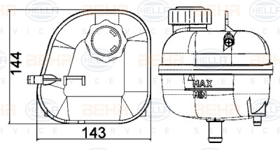 Vase d'expansion, liquide de refroidissement