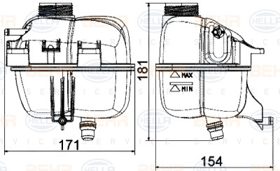Vase d'expansion, liquide de refroidissement
