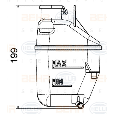 Vase d'expansion, liquide de refroidissement
