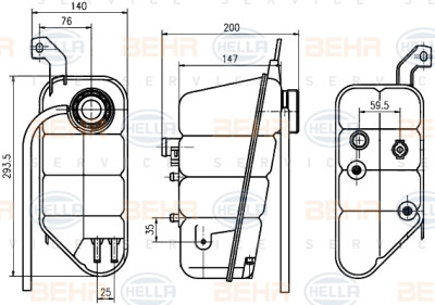 Vase d'expansion, liquide de refroidissement