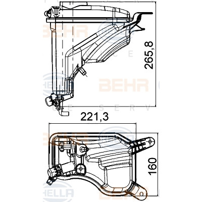 Vase d'expansion, liquide de refroidissement