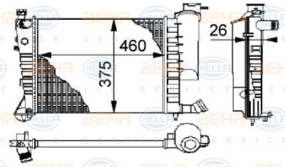 Radiateur, refroidissement du moteur
