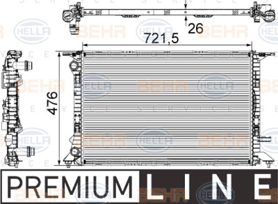 Radiateur, refroidissement du moteur