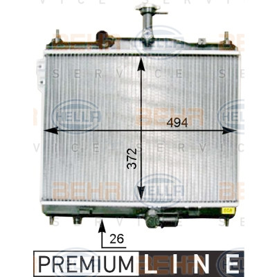 Radiateur, refroidissement du moteur