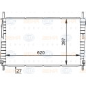 Radiateur, refroidissement moteur BEHR HELLA SERVICE 8MK 376 755-301