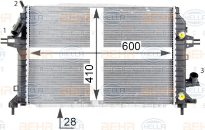 Radiateur, refroidissement du moteur