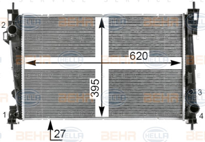 Radiateur, refroidissement du moteur