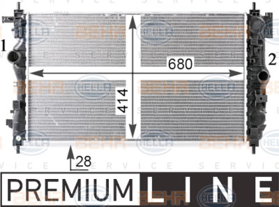 Radiateur, refroidissement du moteur