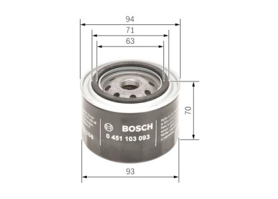 Filtre à huile BOSCH 0 451 103 093