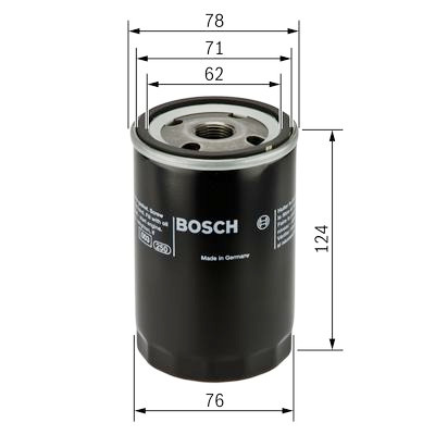 Filtre à huile BOSCH 0 451 103 105