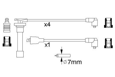 Juego de cables de encendido