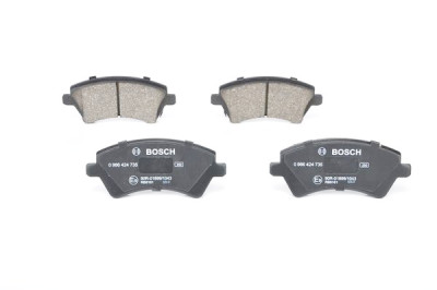 Jeu de 4 plaquettes de frein BOSCH 0 986 424 735