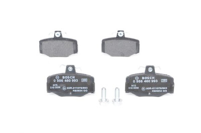 Jeu de 4 plaquettes de frein BOSCH 0 986 460 993