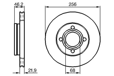 Jeu de 2 disques de frein BOSCH 0 986 478 018