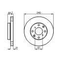 Jeu de 2 disques de frein