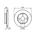 Jeu de 2 disques de frein