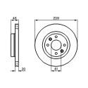 Jeu de 2 disques de frein