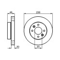 Jeu de 2 disques de frein