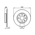 Jeu de 2 disques de frein